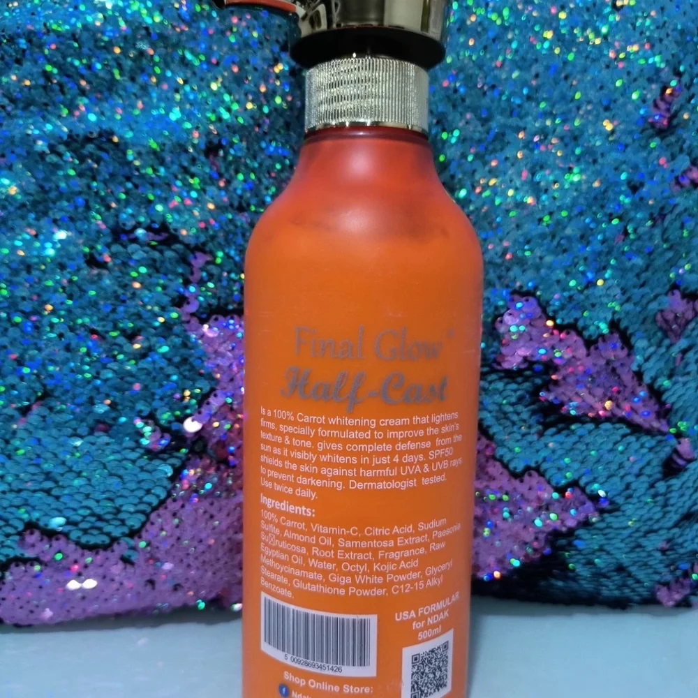 2in1 Final Glow H-C CARROT Body lotion 500ml Spf50 & Active Caviar Serum 💯%👌 - Picture 3 of 3